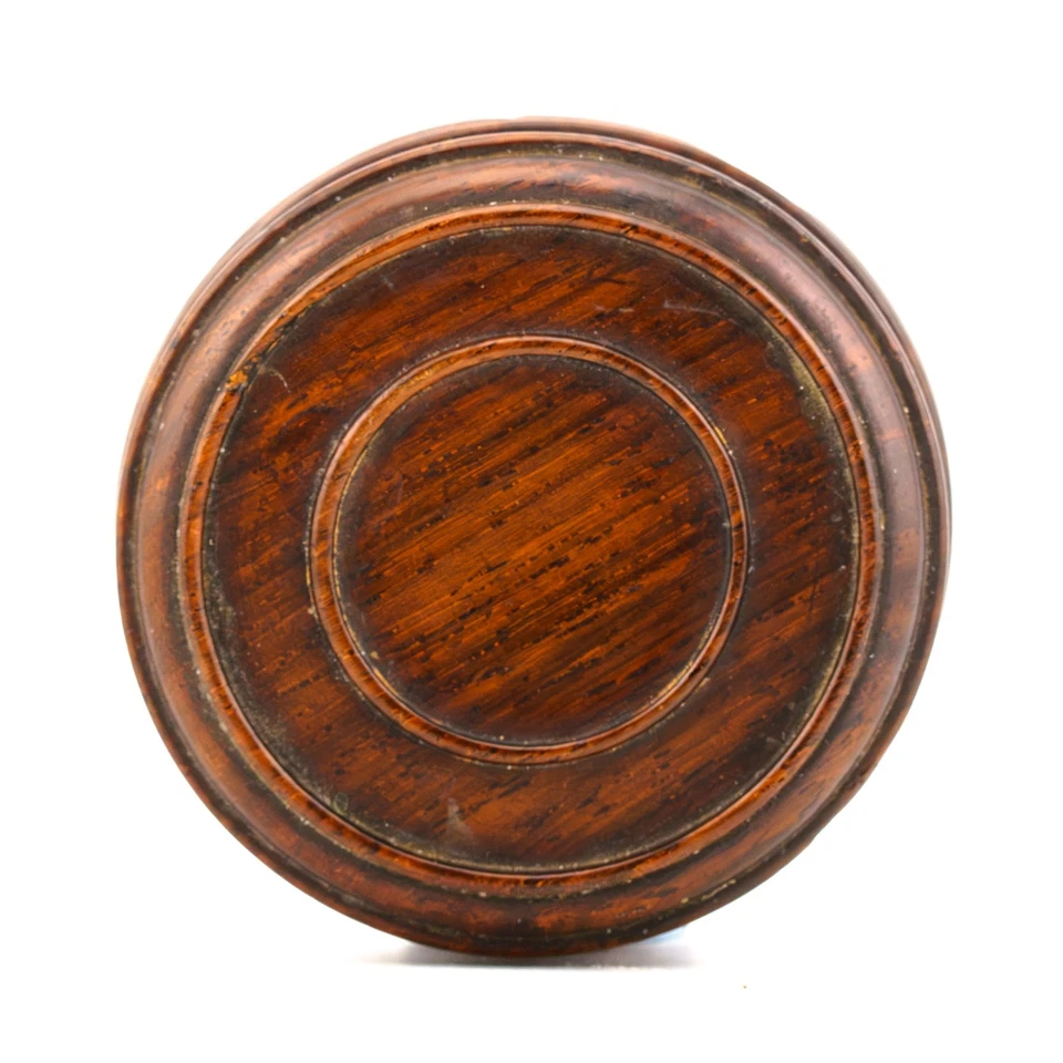 Chinese Carved Wood Stand for Ginger Jar Vase Circle Rosewood Late Qing 20th C - Image 2 of 4