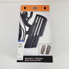 00-25 Harley Touring FL Softail OEM Dominion Rider Footboard Kit Black 50501294