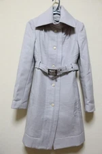 Patrizia Pepe Wool Coat Italian Made Big Collar Gray