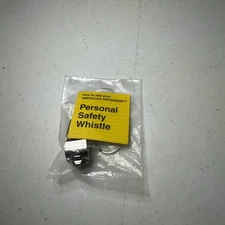 (1) American Defender Metal Personal Safety Whistle Keychain UW Madison Emblem