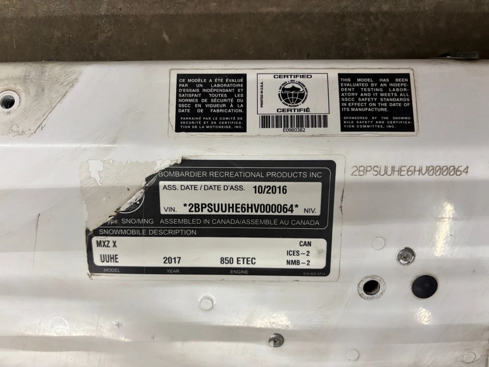 Ski-Doo Renegade Gen 4 MXZ XRS Turbo 2017-22 TNT Enduro Tunnel 129" 850 900 600r Foto 4 de 4