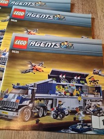 LEGO Agents Mission 6 Mobile Command 8635  Instructon Manual Only GUC No Bricks