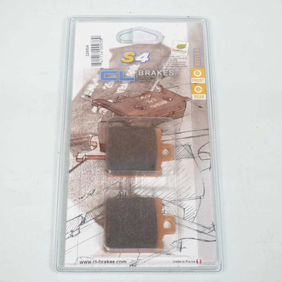 Plaquette de frein CL BRAKES pour Moto Moto Guzzi 500 V50 Après 1977 Neuf - Photo 1/1