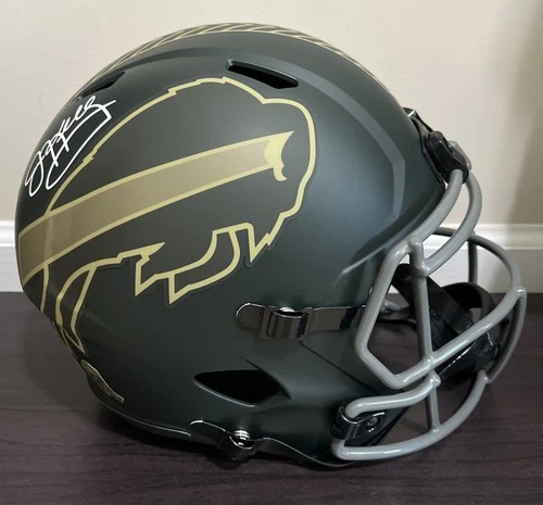 Jim Kelly Signed Buffalo Bills Salute to Service 2025 Full Size Helmet Beckett