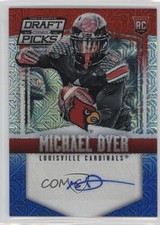 2015 Panini Prizm Collegiate Draft Picks 24/25 Michael Dyer #225 Auto 3f2