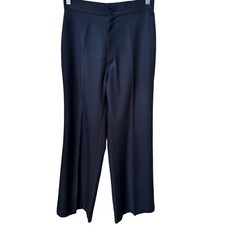 Levis For Me Vintage 70s 80s Black Wide Leg High Waisted Trousers Dress Pants