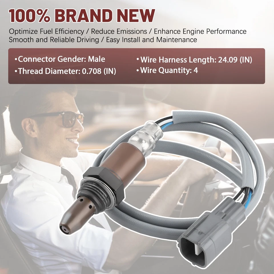 Sensor de oxígeno O2 aguas arriba y aguas abajo 2 piezas apto para Toyota Highlander 2014-2019 2,7 L Foto 3 de 4