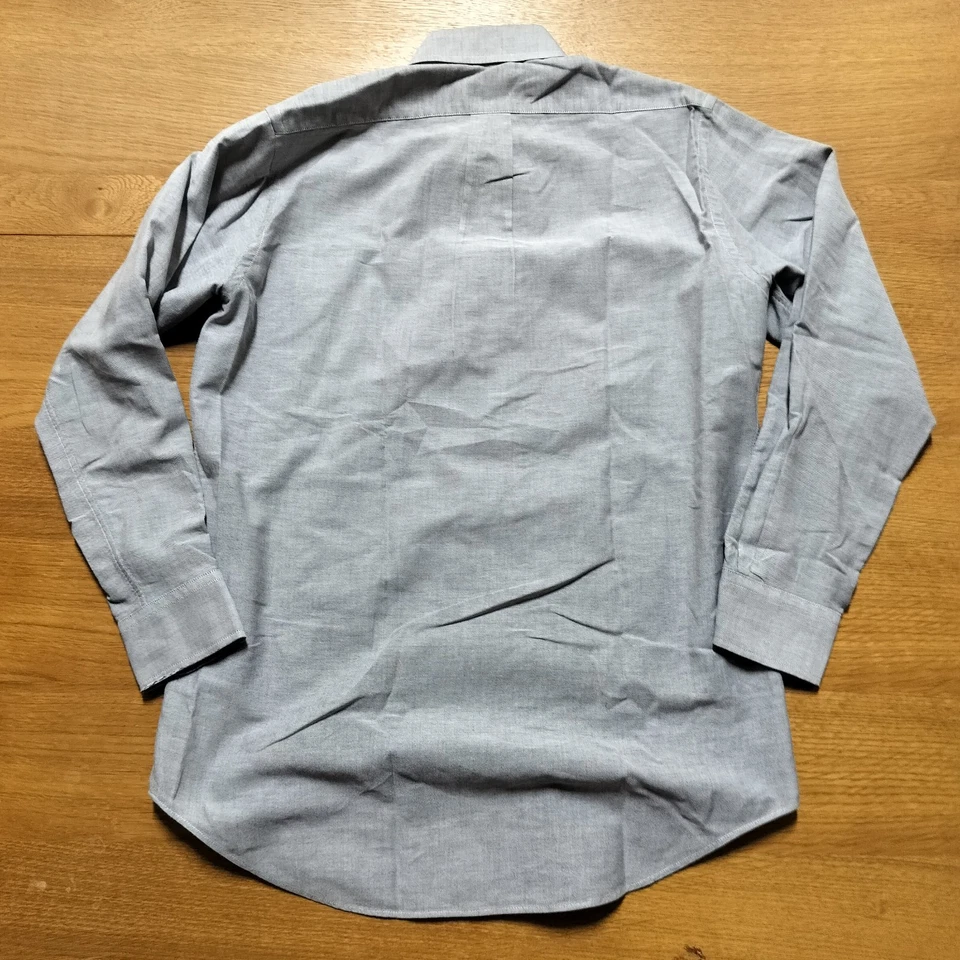 Vintage Chaps Ralph Lauren Men's 15 32-33 Grey Trinity Oxford Shirt Made In USA - Image 2 of 4