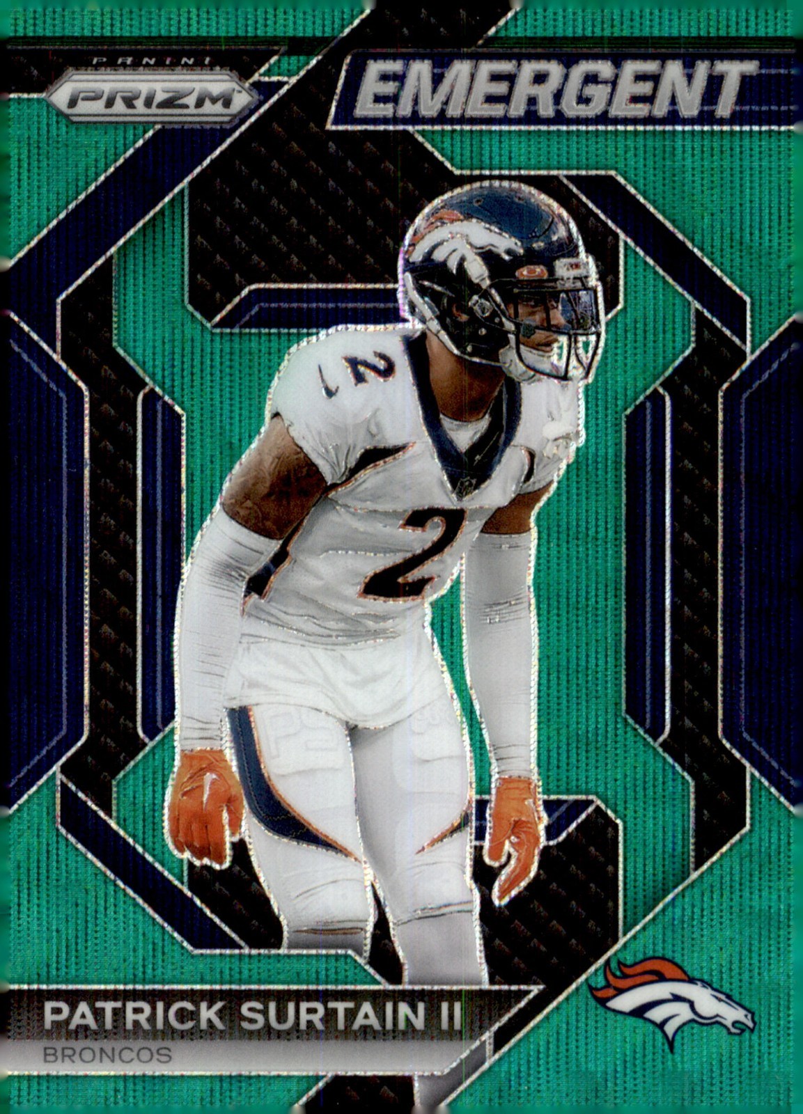2023 Panini Prizm - Emergent Patrick Surtain II #H-19 Green Wave Prizm
