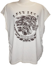 WILLIE NELSON LADY LUCK TANK T-SHIRT WOMEN'S XL ZION ROOTSWEAR PHARAOH'S HORSES