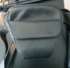 Genuine Leica Black Leather Case  Strap for SLR 200mmx180mmx120mm 