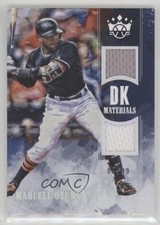 2018 Panini Diamond Kings DK Materials Holo Silver 9/99 Marcell Ozuna 0cc