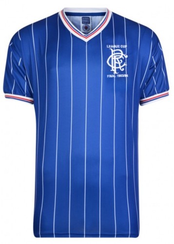 Score Draw Glasgow Rangers FC 83/84 Scottish League Cup Final Shirt small BNWT - Picture 1 of 4