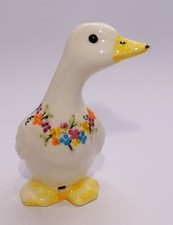 Standing Duck Floral Garland Pie Bird Vent BLP Babbacombe Pottery ENGLAND