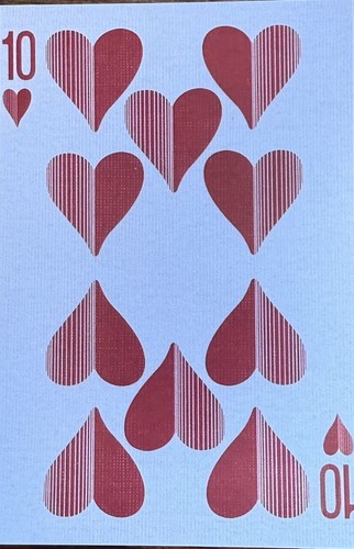 10 Of Hearts Postcard Wall Decor #5669 Card Ephemera Tag - Picture 1 of 2