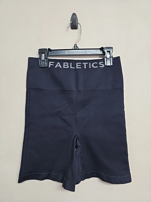 fabletics biker activewear pull on stretch shorts