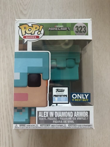 Funko Pop! Viny Minecraft Alex (w/ Diamond Armor) Best Buy Exclusive #323 Proto