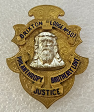 Masonic Jewel Pendant - Brixton Lodge No.507 - Vintage Freemasons Medal