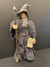 Lord of The Rings 12  Gandalf The Grey w/Travel Cloak, Hat, Staff - Ships Free