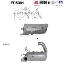 FD5081 AS CATALYST Ruß-/Partikelfilter, Abgasanlage für MERCEDES-BENZ,NISSAN FD5081 AS CATALYST Ruß-/Partikelfilter, Abgasanlage für MERCEDES-BENZ,NISSAN