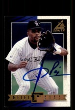 Signed Baseball Card Auto Neifi Perez 1998 Zenith #68 Colorado Rockies