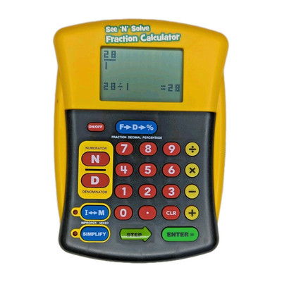 Educational Insights See 'n' Solve Fraction Calculator Math Learning Tool Tested