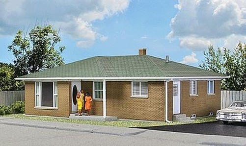 Walthers Cornerstone 933-3777 HO Ranch Tract House Kit