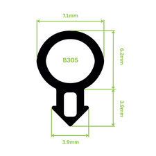 uPVC Window Door Gasket Bubble Flipper Rubber Draught Seal Vent Sash Replacement