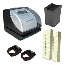 Acroprint ES700 Time Clock and Document Stamp Bundle Black/Silver 010182200