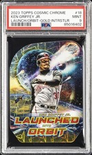 2023 TOPPS COSMIC CHROME LAUNCHED INTO ORBIT GOLD KEN GRIFFEY JR. 3/50 PSA 9
