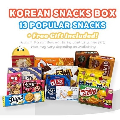 Korean Snack Box Variety Pack 13 Snacks Popular Korean Convenience Store Snacks