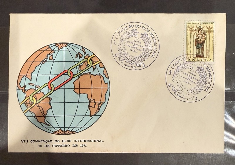 Angola 1971 Cover First Day “VIII Convenção do Elos Internacional – C.T.T.