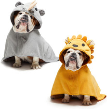 - Premium Absorbent Hooded Dog Bathrobe Towel Bundle - Quick Drying Pet Towel fo