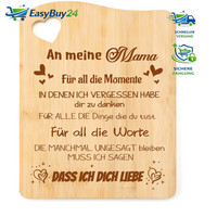 Schneidebrett Bambus Geschenk FüR Mama Zum Muttertag Geburtstag KüChenaccessoire