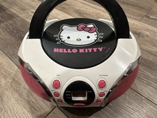 Hello Kitty CD Player Boombox Radio 2014 Tested Working