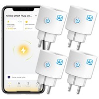 Antela Wlan Smart Steckdose 16A 3680W Mit Strommessung, Kompatibel Mit Alexa &