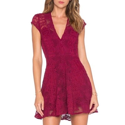 for love and lemons burgundy dress