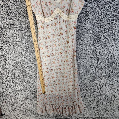 Windsor Y2K Vintage Milkmaid Floral Midi Dress Ruffle Cottagecore Womens Size XS - Picture 3 of 8