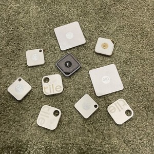Lot Of (10) Mixed Tile Trackers Sport Mate Slim Style Used Need Batteries