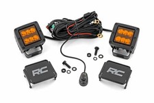 Rough Country 2 Black Series LED Light Pods S...