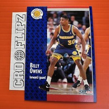 1991-92 Fleer Golden State Warriors Basketball Card #288 Billy Owens Rookie
