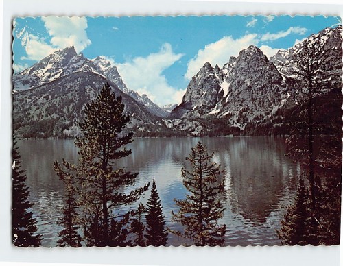 Pocztówka Jenny Lake i Kaskadowy Kanion, Park Narodowy Grand Teton, Wyoming - Zdjęcie 1 z 2