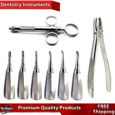 Dental Luxation Elevators Extraction Pulling Forceps Injection Filling Syringes