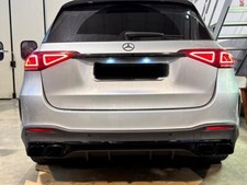 Diffusor Hinten Doppelt Auspuffanlage für Mercedes Gle w167 Schwarz Glanz 53 AMG