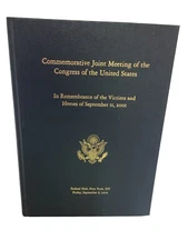 Commemorative Joint Meeting Of The Congress - Remembrance Sept. 11, 2001 Book