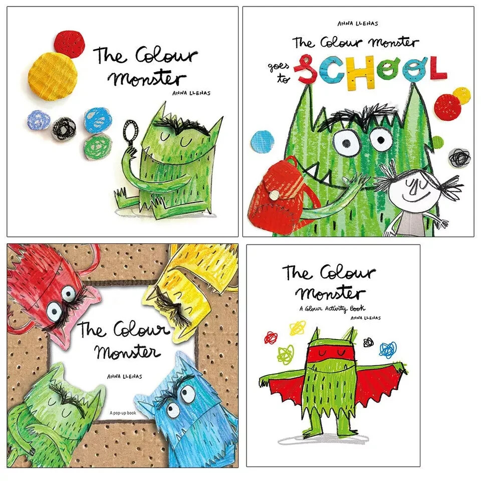 Anna Llenas The Colour Monster Collection 4 Books Set The Colour Monster Pop-Up