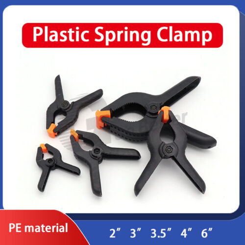 Plastic Spring Clamp Woodworking Nylon Fixing Heavy Duty Clips Quick Grips 2~6" - Picture 1 of 5