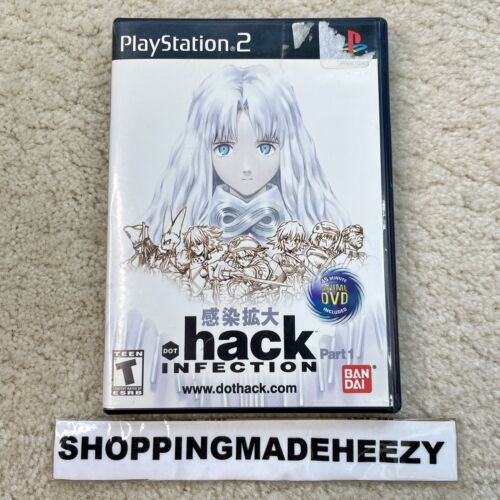 DOT .hack INFECTION Sony PS2 PlayStation 2 PREOWNED COMPLETE 2-DISC TESTED CIB