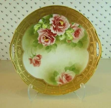 Morimura Bro Noritake Nippon Double Handled Cake Serving Plate 1891 - 1911