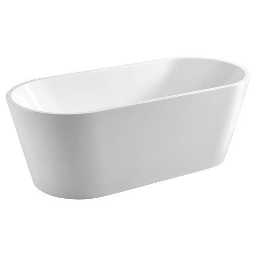1500/1700 Spa Bathtub Freestanding Oval Acrylic 12 Chrome Jets for Bathroom